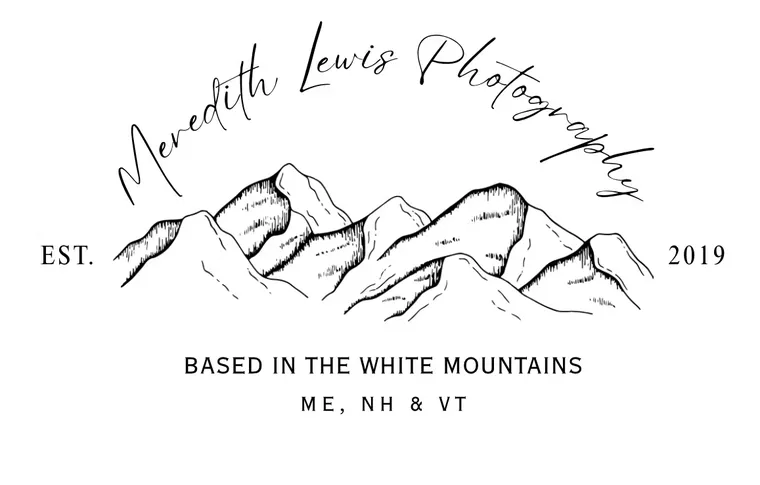 Meredith Lewis Photography — based in the White Mountains, ME, NH & VT, established 2019.